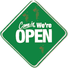 open sign